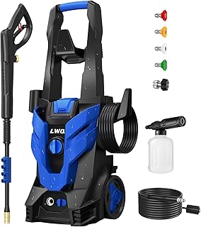 LWQ Electric Pressure Washer, 4200PSI 2.5 GPM Power Washer with 4 Quick Connect Nozzles, High Pressure Cleaning Machine