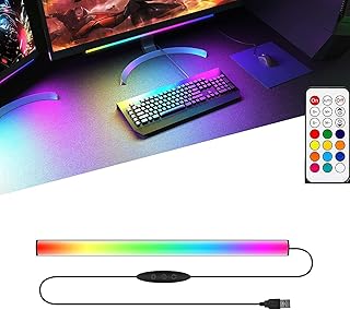 شريط اضاءة RGB تحت الشاشة من فانانيلز مصباح LED لاعداد الالعاب المكتبية كيبورد يعمل بمنفذ USB 12 انش 5 فولت 351 وضع تغيير اللون جهاز تحكم عن بعد لاسلكي اضواء محيطة لتزيين الغرفة اعداد