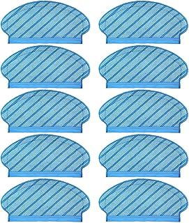 تشان تشينج 10 قطع قماش ممسحة بديلة للمكنسة الكهربائية ايكوفاكس ديبوت اوزمو 920، 950، T5، T5 ماكس، N7، أزرق