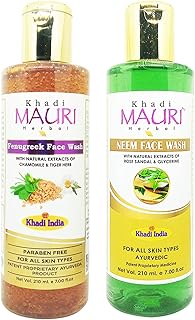 Khadi Mauri Fenugreek & Neem face wash - Pack of 2 (420ml)