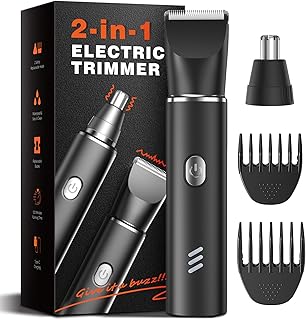 REYOLL Body Hair Trimmer for Men,Electric Groomer, Nose/Ear Hair Clipper,Ceramic Blade, Chest/Back/Groin/Armpit Hair Trimmer, Waterproof, Type-C Charge & Safety Lock