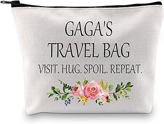 Gaga Gift Gaga Makeup Bag Gaga Appreciation Gift Grandma Toiletry Bag Travel Gift for Gaga