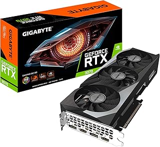 بطاقة عرض مرئي جيفورس RTX 3070 تي اي للالعاب من جيجابايت او سي 8 GB ار في 2 مع 3 x مراوح وايندفورس ذاكرة ال اتش 256 بت جي دي ار6 فيديو GV - N3070GAMING OC 8GD ريف gddr6 pci_e_x16