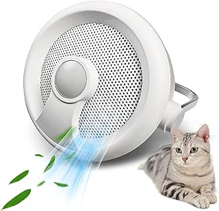 Cat Litter Deodorizer, Automatic Pet Odor Eliminator, 2000mAh Battery Air Purifiers, Unscented Dust-Free, for All Kinds of Litter Box, Bin, Bathroom Wardrobe