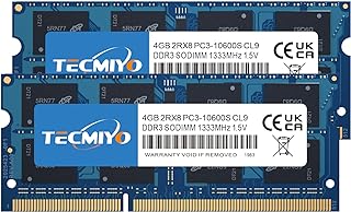 تيك ميو متوافق مع مجموعة ابل 8GB 2 × 4GB DDR3 1333MHz PC3-10600 SODIMM ترقية الذاكرة متوافقة ماك بوك برو المختار اي ميني 8GB 2×4GB