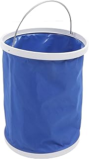 Collapsible Bucket, 13L Blue Foldable Bucket Large Capacity Lightweight Portable Collapsible Water Container with Storage Bag, 23.6x23.6x31cm