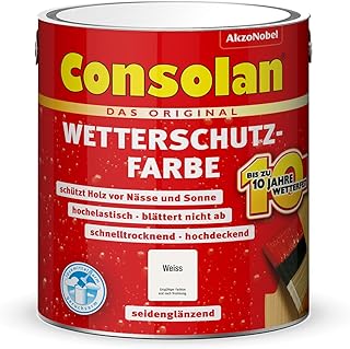 Consolan Wetterschutz Farbe weiss 2,5 لتر (لترات)