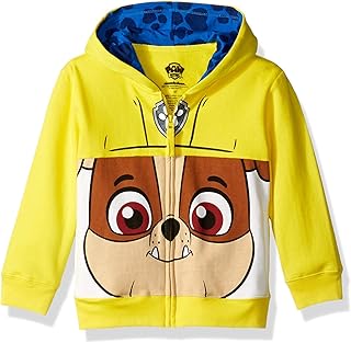 Nickelodeon Boys' Paw Patrol Character Big Face Zip-up Hoodies