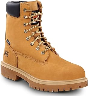 حذاء Timberland PRO 8IN رجالي، صلب عند الأصابع، EH، مقاوم للانزلاق MaxTrax، حذاء WP، من تيمبرلاند برو، بووتس