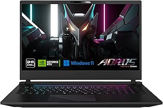 جيجابايت لابتوب اوروس 17: شاشة 17.3 انش QHD 2560x1440 240Hz انفيديا جيفورس RTX 4070 وحدة معالجة الرسومات الجرافيكية 8GB GDDR6، انتل كور i7-13700H، 16GB DDR5 RAM، 1TB SSD، ويندوز 11 هوم (AORUS 17