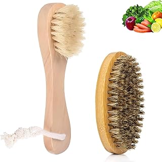 2 PCS Vegetable Brush, Potato Scrubber, Vegetable Brush Scrubber for Food, Vegetable Scrubber, Vegetable Scrubbing Brush, for Cleaning Mushrooms, Potatoes, Radishes, Cucumbers, Pumpkin