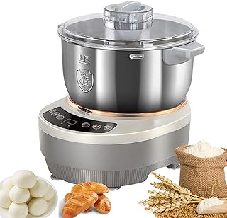 Dough Maker with Ferment Function, 5L/7L Stainless Steel Dough Maker Machine with Timing, Measuring Cup, Split Design Dough Mixer Machine, Easy Cleaning for Most Home Cooks 7L