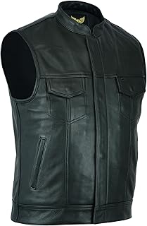 Soa Combine, mens, Biker Leather Club Vests