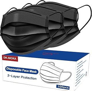 DR.MOXA Disposable Face Mask Medical Grade 3-Ply Protection for Adults & Teens