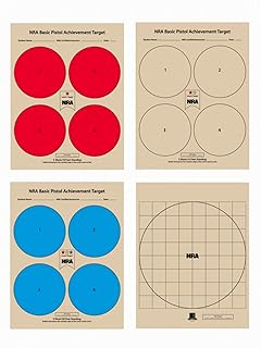 The NRA Pistol Qualification Targets, 100 Target Pack, 25 of Each Target Design