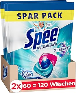 Spee LAUNDRY_DETERGENT Capsule 120 count Fresh Scent, 1.44 liters, 24 Hours Deodorant Freshness, Cold Water Formulation, Spectacular Clean Laundry at Best Price