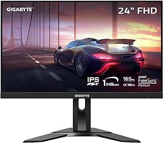 جيجابايت شاشة العاب G24F 2 24 انش 165Hz 180Hz OC 1080P 1920×1080 SS IPS وقت استجابة 1ms MPRT 95% DCI P3 125% sRGB 1 × منفذ عرض 1.2 جاهز HDR × HDMI 2.0 3× USB 3.2.3 LCD