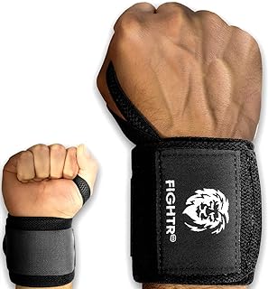 FIGHTR® Wrist Bandages [Wrist Wraps] 45 cm Wrist Bandages for Fitness, Powerlifting, Bodybuilding, Weight Sports & Crossfit