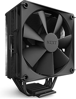 NZXT مبرد هواء لوحدة المعالجة المركزية T120 - RC-TR120-B1 سائل انابيب نحاسية موصلة محامل ديناميكية سائلة متوافق مع AMD وانتل اسود من ان زد اكس تي لرادياتير 9 دبابيس