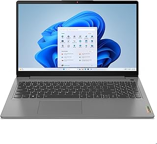 لينوفو لابتوب ايديا باد 3 بشاشة FHD مقاس 15 انش ومعالج انتل كور i5-1135G7 وذاكرة RAM 8GB وSSD 256GB وويندوز 11 هوم بلون رمادي اركتيك، ويندوز 11 هوم في وضع اس