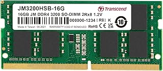 ترانسيند وحدة DDR4 DRAM (جيت رام) 3200 ميجابت في الثانية 16 جيجابايت (JM3200HSB-16G)، سعة 16.0 GB