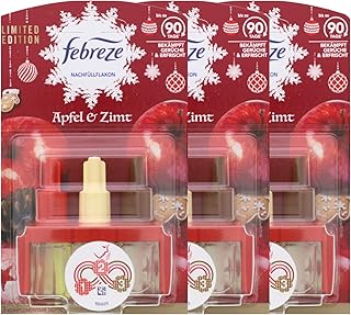 3 x Febreze 3Volution Air Freshener Refill Apple & Cinnamon 20 ml Each