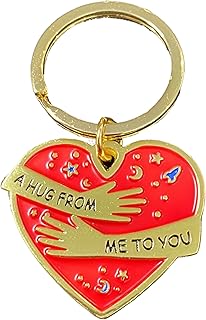 Little Pocket Hug Token Keyring Gifts Unusual Good Luck Gifts Boyfriend Gifts Long Distance Relationship Friendship Gifts for Women Gift for Him Cute I Love You Present for Her