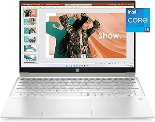 HP لابتوب بافليون بشاشة لمس 15.6 انش ومعالج انتل كور i5 1335U جيل 13 1080p وذاكرة RAM 16GB وSSD PCIe 1TB وويندوز 11 وبطاقة رسومات ايريس اكس اي مع كيبل HDMI