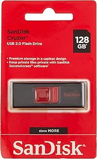 سانديسك ذاكرة فلاش كروزر USB 2.0 بسعة 128 جيجابايت - SDCZ36-128G-B35، اسود