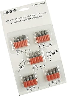 برودر مانزمان تولز M 298 20 بت مجموعة ، 20 قطعة