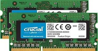 وحدة ذاكرة نوت بوك من كروشيال بسعة 4 جيجابايت دي ار 3 احادي 1600MT/s PC3-12800 C1L11 سوديم 204 سناً 1.35 فولت/1.5 فولت CT51264BF160B سعة 16.0 GB