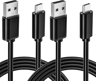 كيبل شحن USB لاجهزة تحكم بلاي ستيشن 5 ونينتندو سويتش بطول 1 متر سلك شاحن نوع C متوافق مع اجهزة Xbox Series X S سوني PS5 دوال سينس سويث وسويتش لايت