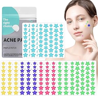 Pack of 600 Pimple Patches, Stars Anti Pimple Patch Plasters Acne Patches Hydrocolloid Tea Tree Oil Face Anti Acne Skin Treatment Pimples Pimple Patches Day and Night Use Waterproof All Skin Types