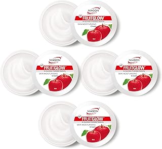 Nimson Fruit Glow Cream With Fruit & Natural Vitamins, Minerals For Hydrating And Soothing Skin 50gm (Pack of 4)