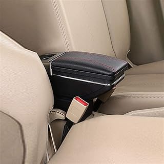 Yurefax For Suzuki, Jimny Armrest Box Central Store Content Box Products Interior Armrest Storage Car-styling Accessories Part Car Armrest Storage Box(Red thread)