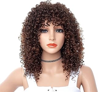 Wigs Ladies Short Hair Synthetic African Fluffy Small Curly Hair Wig Stage Hip hop Wig Headgear