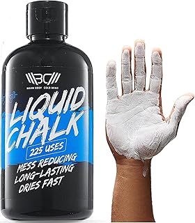 WARM BODY COLD MIND Premium Weightlifting Liquid Chalk - Flüssigkreide für Gewichtheben, Crossfit, Klettern Bouldern Turnen Gym, Fitness Kalk, Magnesium Hände, Schnelles Trocknen