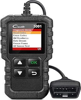 لونش ماسح ضوئي 3001 OBD2 من سي ريدر او بي دي II EOBD قارئ رموز اعطال السيارة، اداة تشخيص احترافية، اداة فحص ضوء المحرك DTCs، يدعم مستشعر O2، اختبار نظام التبخر