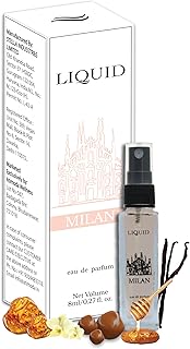 LIQUID Milan Pocket Perfume, Luxury Unisex Eau de Parfum (EDP) - 8ml | Long Lasting Smell| A Premium Perfume for Men & Women | Blend of Aromatic Herb & Sensual Musk Scent/Fragrance | Sample/Trial Pack