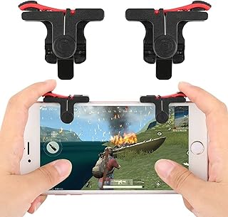 SKEIDO PUBG Trigger Mobile Game Fire Button Aim Key Smart phone Gaming Trigger L1 R1 Shooter Controller - iPhone