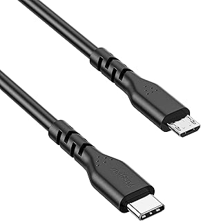 كيبل واحد طويل USB نوع C الى مايكرو B 2.0 OTG بطول 6 اقدام/1.8 متر من فاسجير-لتوصيل الاجهزة بمنفذ بوحدة تحكم العاب جوال اندرويد بفتحة USB| يدعم الباور بانك ومزامنة البيانات والشحن