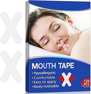 120 Pieces Sleep Mouth Band - Gentle and Hypoallergenic Sleep Strips to Relieve Snoring for Better Nasal Breathing and Better Sleep - Safe, Easy to Use