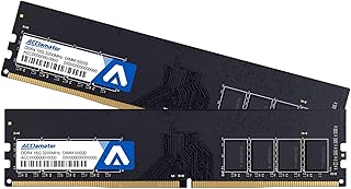 ذاكرة RAM DDR4 32GB 3200MHz (16GB×2، PC4-25600) 1.2 فولت (DIMM) ذاكرة كمبيوتر CL22 (متوافقة مع منصة انتل) اكلاماتور