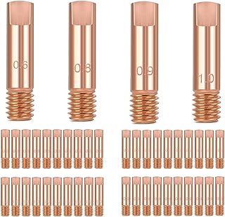 كياكجير رؤوس تلامس لحام ميج 40 قطعة من التلامس النحاسية 0.6 ملم 0.8 0.9 1.0 لمستهلكات شعلة اللحام 15AK MIG/MAG