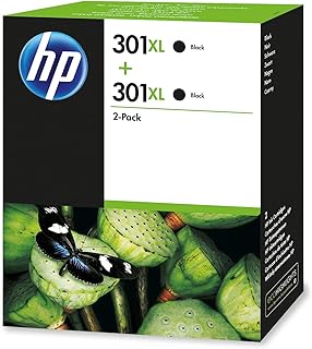 HP حبر اصلي رقم 301XL اسود عبوة من قطعتين ديسك جيت 1050/2050/2050S