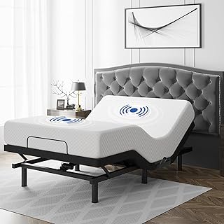 Tami Tami T600 Adjustable Bed Frame Twin XL Size with Remote & Massage - Syncable Electric Beds Bases w/Zero Clearance, Zero Gravity, USB Ports, Nightlight, Quiet Motor, 5 Min Easy Assembly