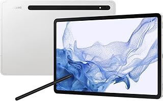 تابلت سامسونج جالكسيS8 اندرويد، شاشةLCD 11 انش، تخزين128GB ، مزود بقلم S، كوالكوم سنابدراغون، بطارية تدوم طوال اليوم، كاميرا واسعة الترا، واي فاي، لون فضي، اصدار المملكة العربية السعودية