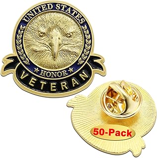 50/60/100/120 Pcs US Veteran Day Pins Patriotic American Flag Veterans Day Eagle Lapel pin Badge