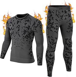 MeetHoo Mens Thermal Underwear Set Winter Gear Men Base Layer Long Johns Bottom