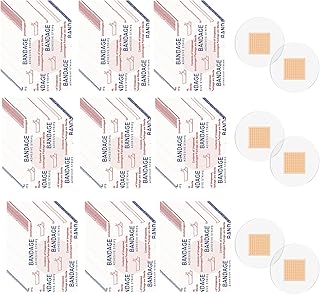 200 قطعة ضمادات لاصقة مقاومة للماء بقطر 0.87 انش، ضمادات دائرية شفافة للشقوق الصغيرة (200)